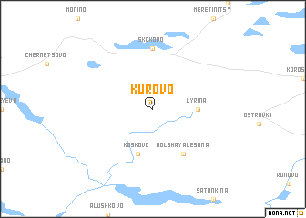 map of Kurovo