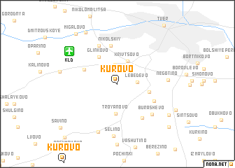 map of Kurovo