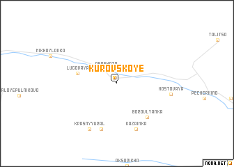 map of Kurovskoye