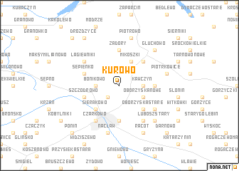 map of Kurowo