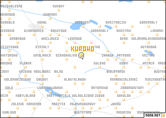 map of Kurowo