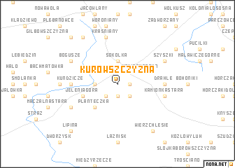 map of Kurowszczyzna