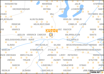 map of Kurów