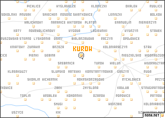 map of Kurów