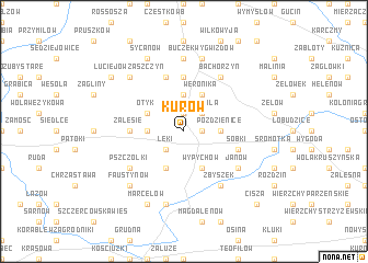 map of Kurów