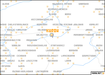 map of Kurów