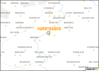 map of Kuroyedovo