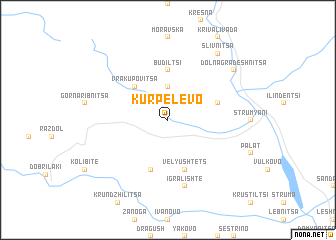 map of Kŭrpelevo