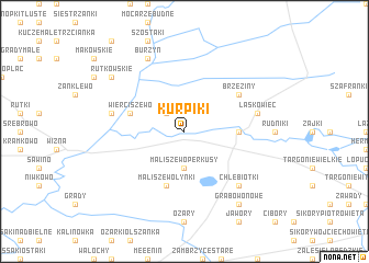 map of Kurpiki