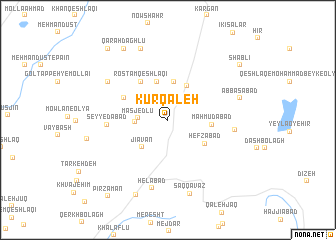 map of Kūr Qal‘eh