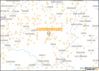 map of Kurram Andān