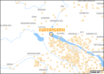 map of Kurram Garhi