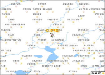 map of Kuršai