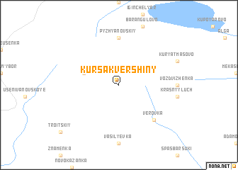 map of Kursak-Vershiny