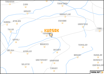 map of Kurşak