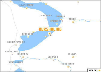 map of Kurshalino