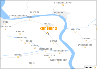 map of Kurshino