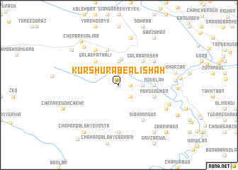 map of Kūr Shūrāb-e ‘Alīshāh