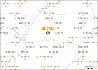 map of Kuršiai