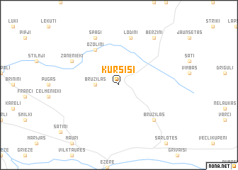 map of Kursīši