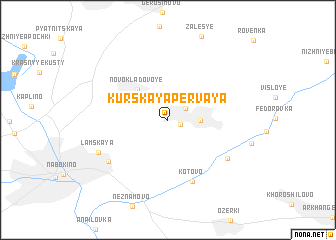 map of Kurskaya Pervaya