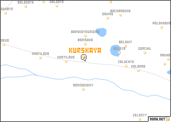 map of Kurskaya