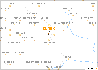 map of Kursk