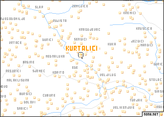 map of Kurtalići