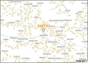 map of Kurtići