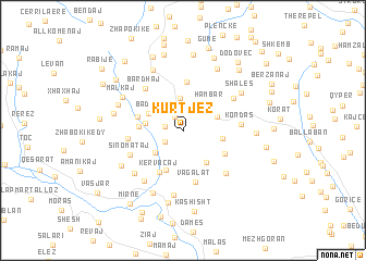 map of Kurtjez