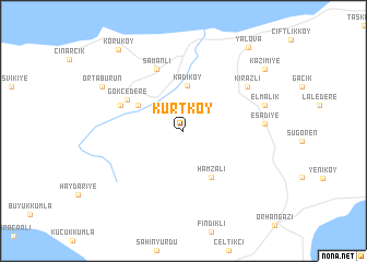 map of Kurtköy