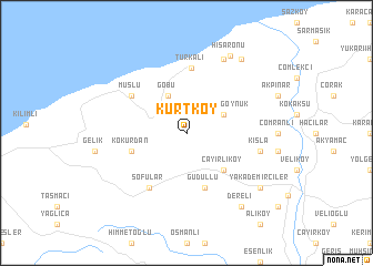 map of Kurtköy