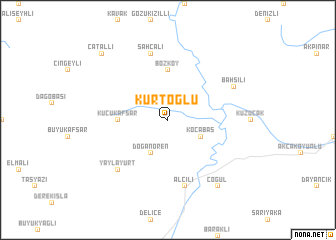 map of Kurtoğlu