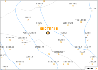 map of Kurtoğlu