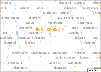 map of Kürtöspuszta