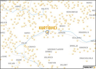 map of Kurtovići