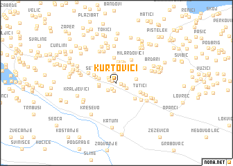 map of Kurtovići