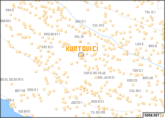 map of Kurtovići