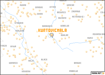 map of Kurtović-Mala