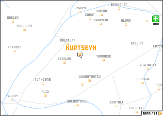 map of Kurtşeyh