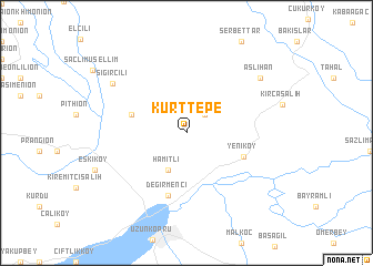 map of Kurttepe