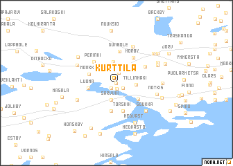 map of Kurttila