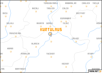 map of Kurtulmuş