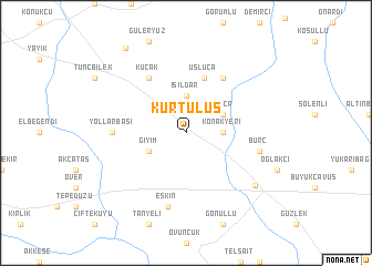 map of Kurtuluş