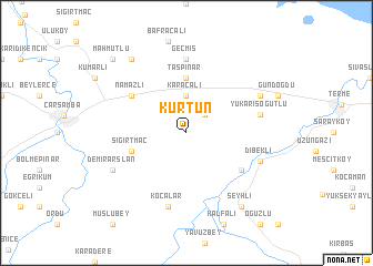 map of Kürtün