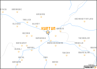 map of Kürtün