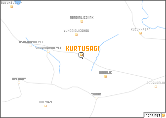 map of Kurtuşağı