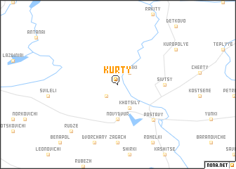 map of Kurty
