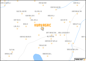 map of Kuruağaç