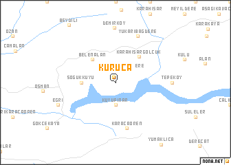 map of Kuruca